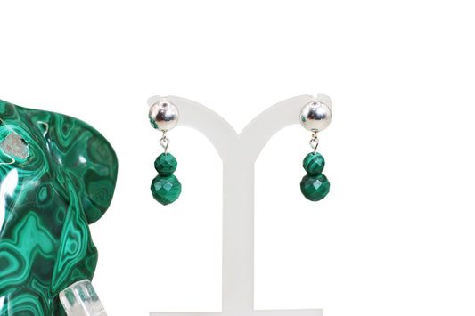 Malachite Gemstone Earrings