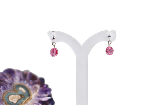 Rose Crystals Stud Earrings