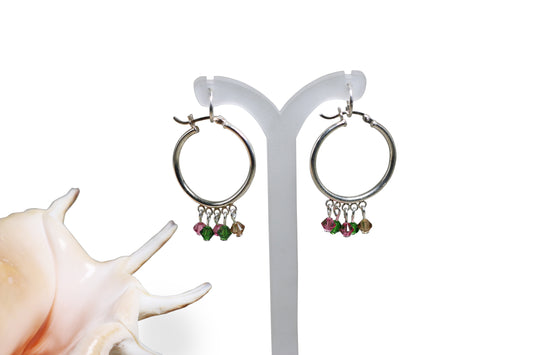 Tourmaline Hoop Earrings