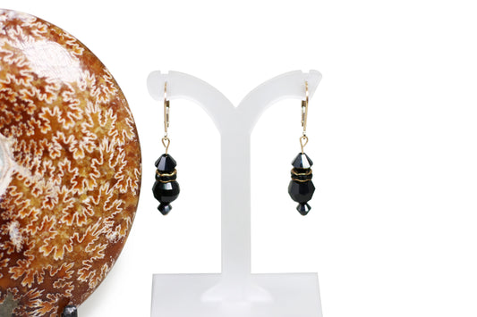 Jet Black Earrings