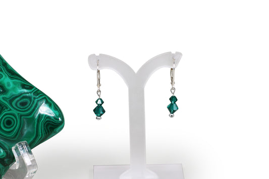 Emerald Crystals Earrings