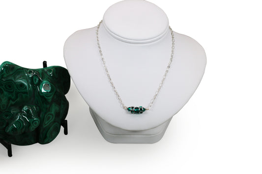 Emerald Crystals 18" Necklace