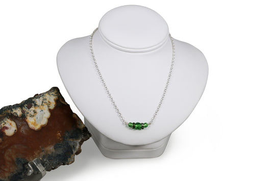 Peridot Crystals 18" Necklace