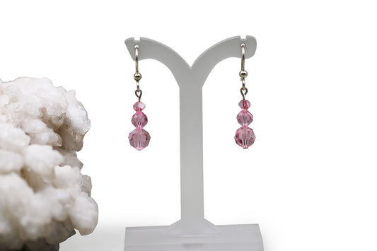 Light Rose Crystals Earrings