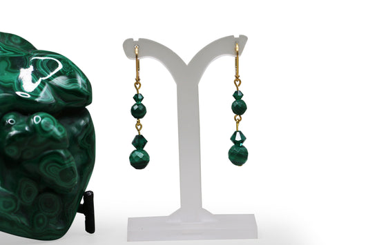 Malachite Gemstone Earrings