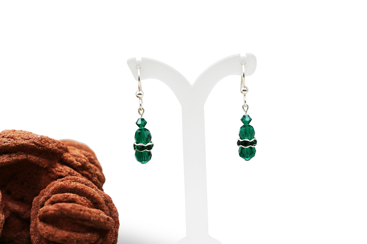 Emerald Crystal Earrings