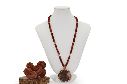 Red Plume Agate Set