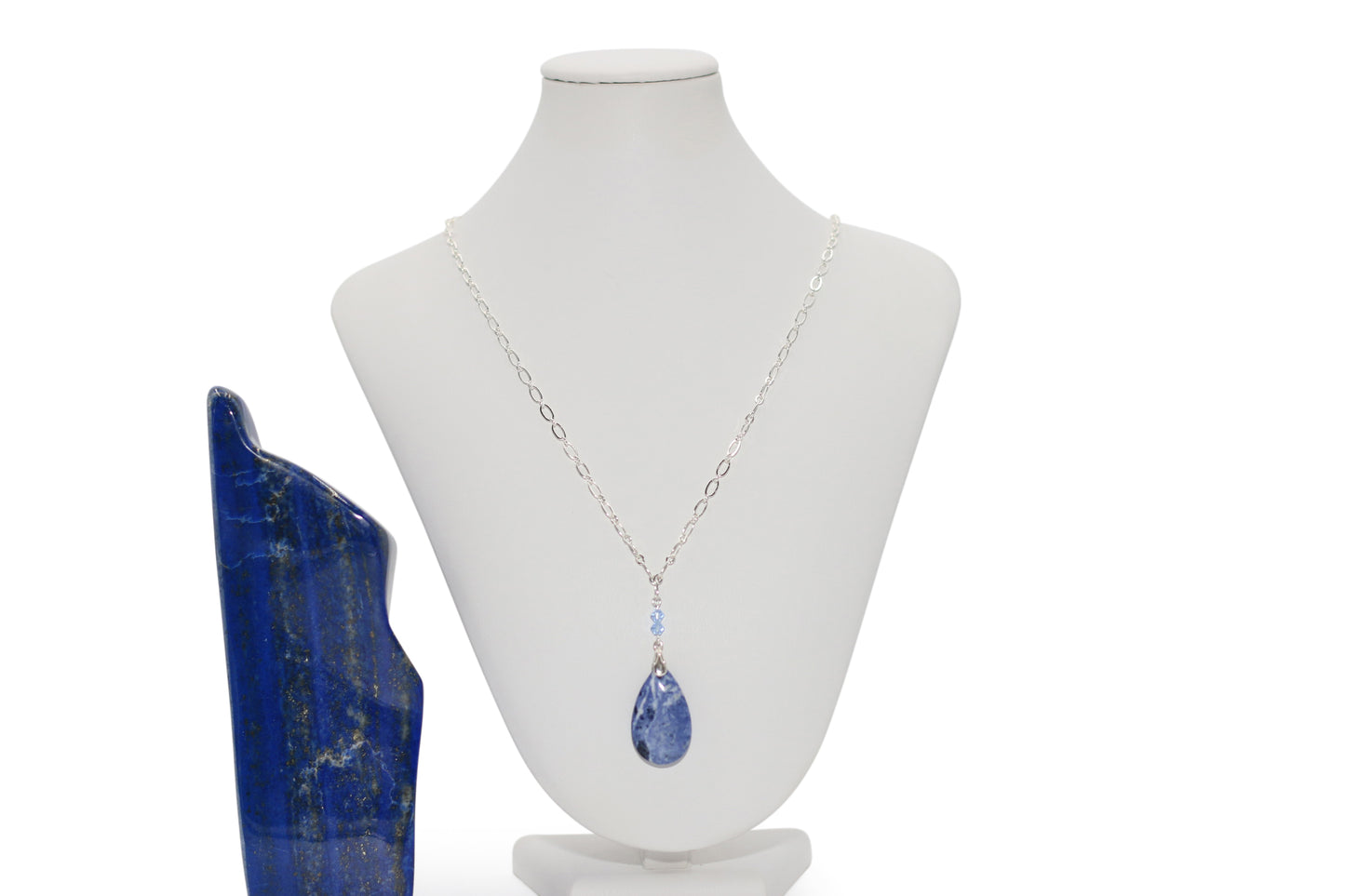 Sodalite Gemstone 25" Necklace