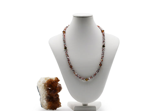 Smoke Topaz  Multi- Colored Necklace