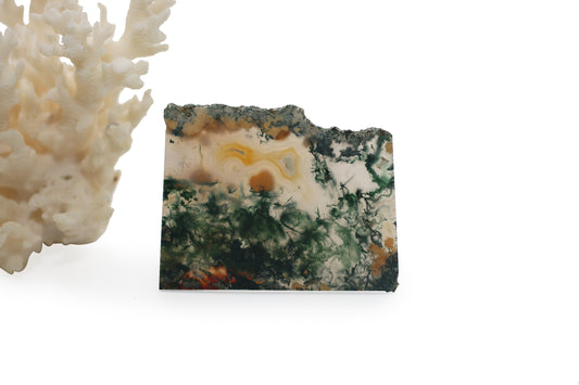 Green Moss Agate Slab