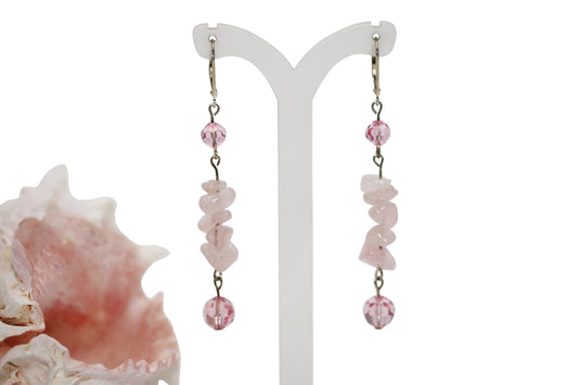 Rose Quartz Earrings