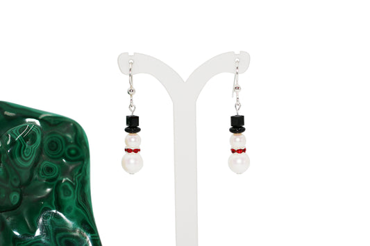 Christmas Snowman Earrings