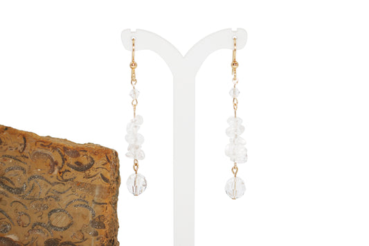 Quartz Gemstone Chips Earrings