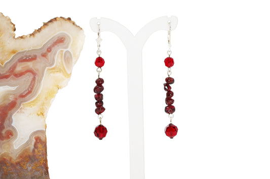 Garnet Gemstone Earrings