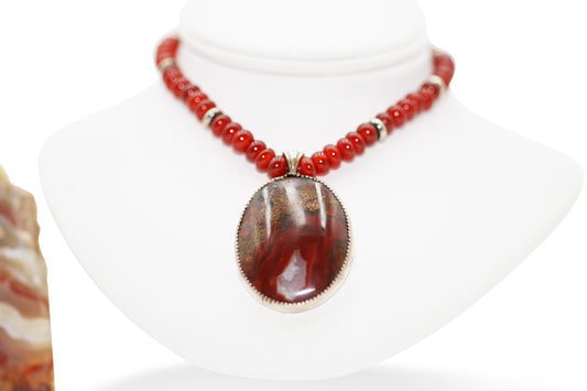 Agate Cabochon 24" Necklace