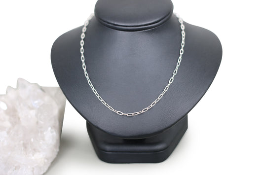 Oval Link Accent 16" Necklace